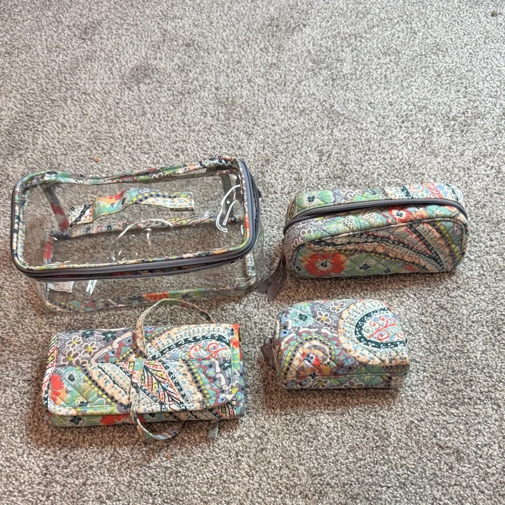 Vera Bradley Gray Cosmetic Bag